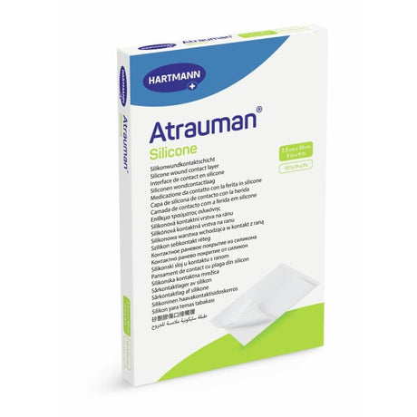 Hartmann Atrauman Silicone Wundkontaktschicht steril Wundauflage 10 Stück Einzeln Verpackt Masse 7 5 X 10 cm