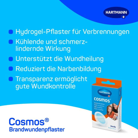 Hartmann Cosmos Brandwundenpflaster transparent feuchte Wundbehandlung