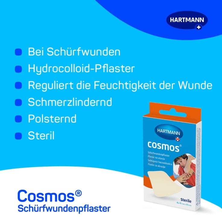 Hartmann Cosmos Schürfwundenpflaster flexibel Wundversorgung