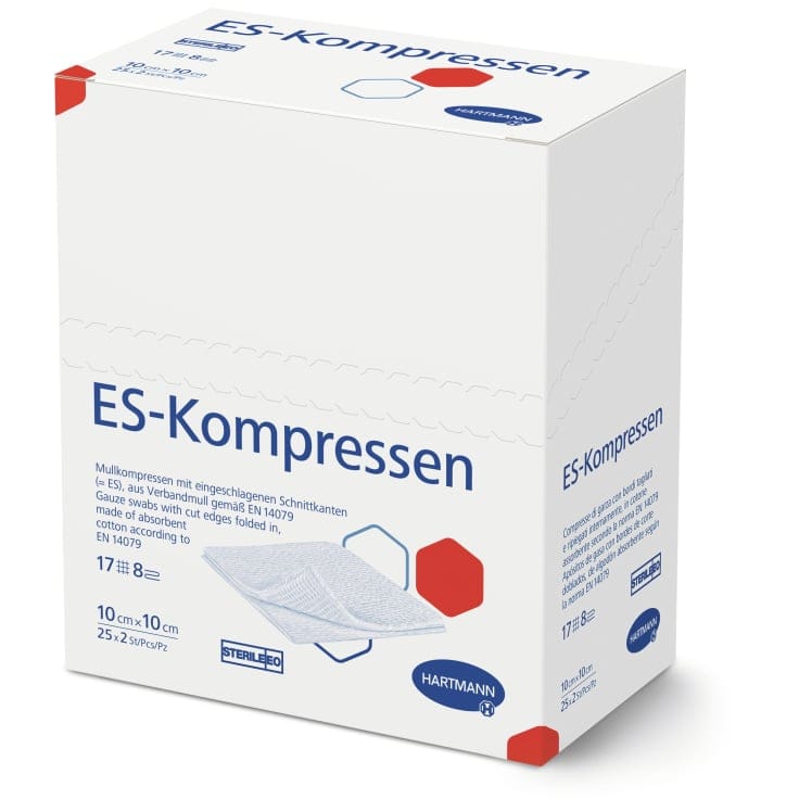Hartmann ES Kompresse steril Wundversorgung 25 X 2 Stück