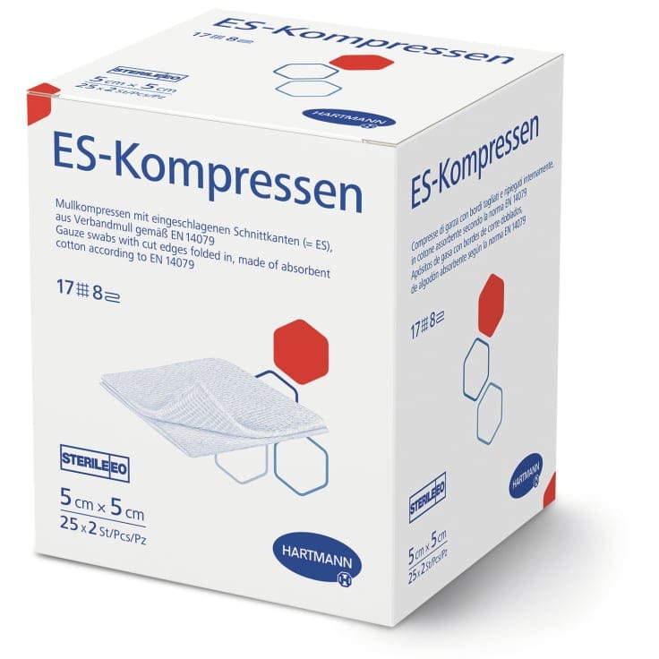 Hartmann ES Kompressen steril Wundversorgung 25 X 2 Stück
