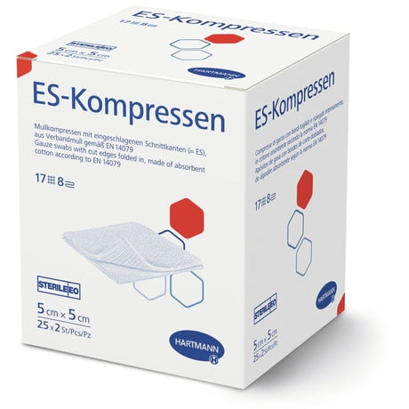 Hartmann ES Kompressen steril Wundversorgung 25 X 2 Stück