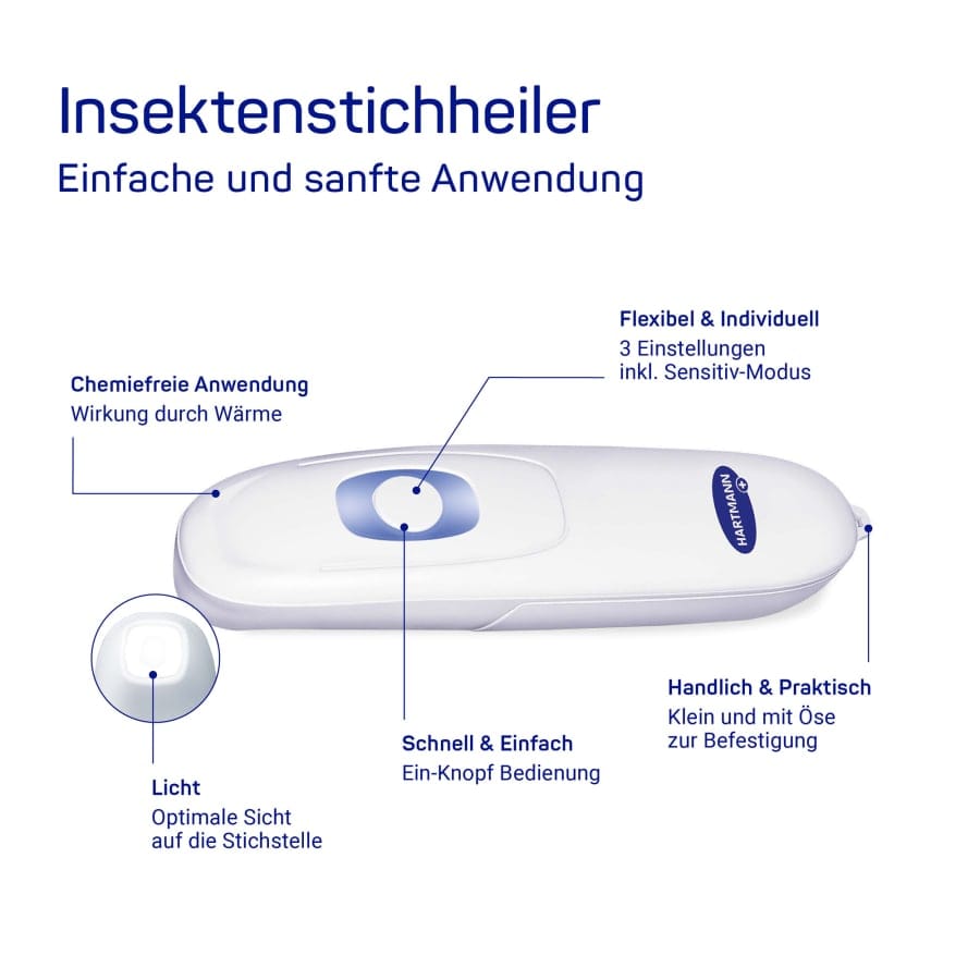 Hartmann Insektenstichheiler Lichtfunktion schnelle Linderung