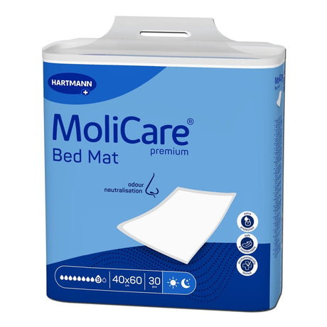 Hartmann MoliCare Premium Bed Mat Bettschutzunterlagen Flüssigkeitsschutz Pflege 1 Packung = 30 Stück, Maße: 40 x 60 cm