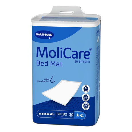 Hartmann MoliCare Premium Bed Mat Bettschutzunterlagen Flüssigkeitsschutz Pflege 1 Packung = 30 Stück, Maße: 60 x 90 cm