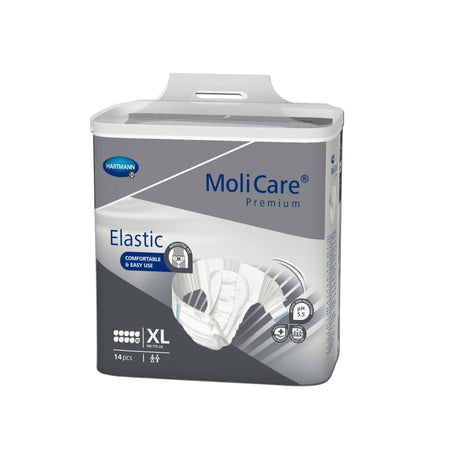 Hartmann MoliCare Premium Elastic Inkontinenzslip 10 Tropfen hochsaugfähig Xl bauchumfang 140 175 cm