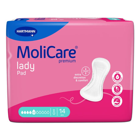 Hartmann MoliCare premium lady Pad Inkontinenzeinlagen anatomisch geformt 4,5 Tropfen, 1 Packung = 14 Einlagen