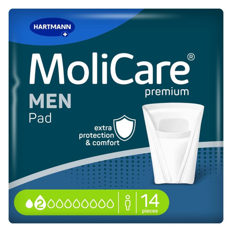 Hartmann MoliCare premium MEN Pad Inkontinenzeinlage 1 Packung = 14 Einlagen 💧💧 Leicht