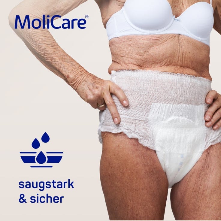 Hartmann MoliCare Premium Mobile Inkontinenzslip 6 Tropfen Anziehhilfe