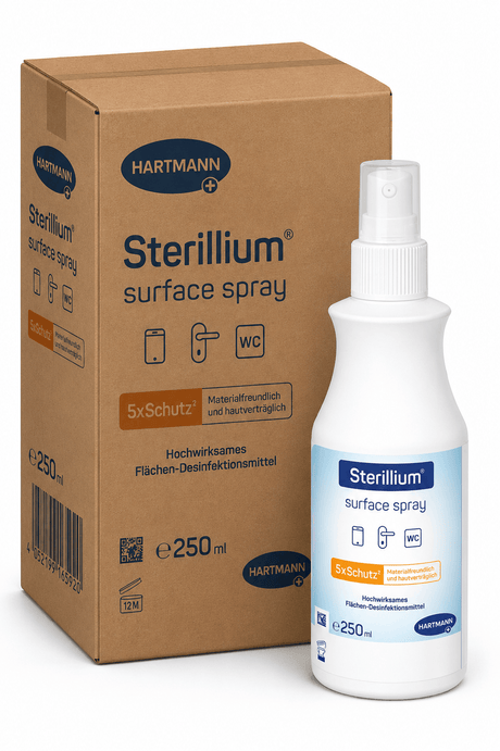 Hartmann Sterillium surface spray Flächendesinfektionsspray 1 Karton = 20 Sprayflaschen à 250 ml