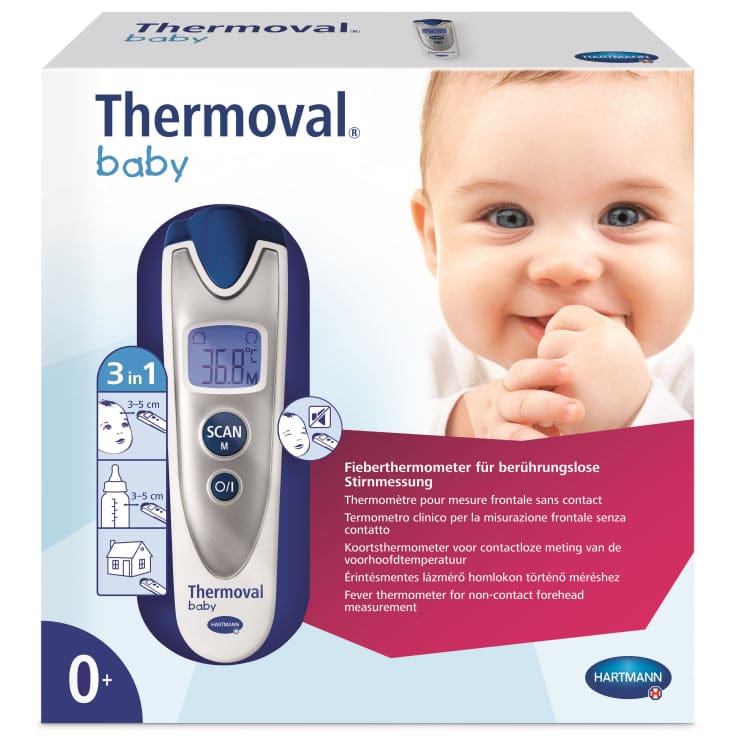 Hartmann Thermoval baby Infrarot Fieberthermometer stressfreie Temperaturmessung