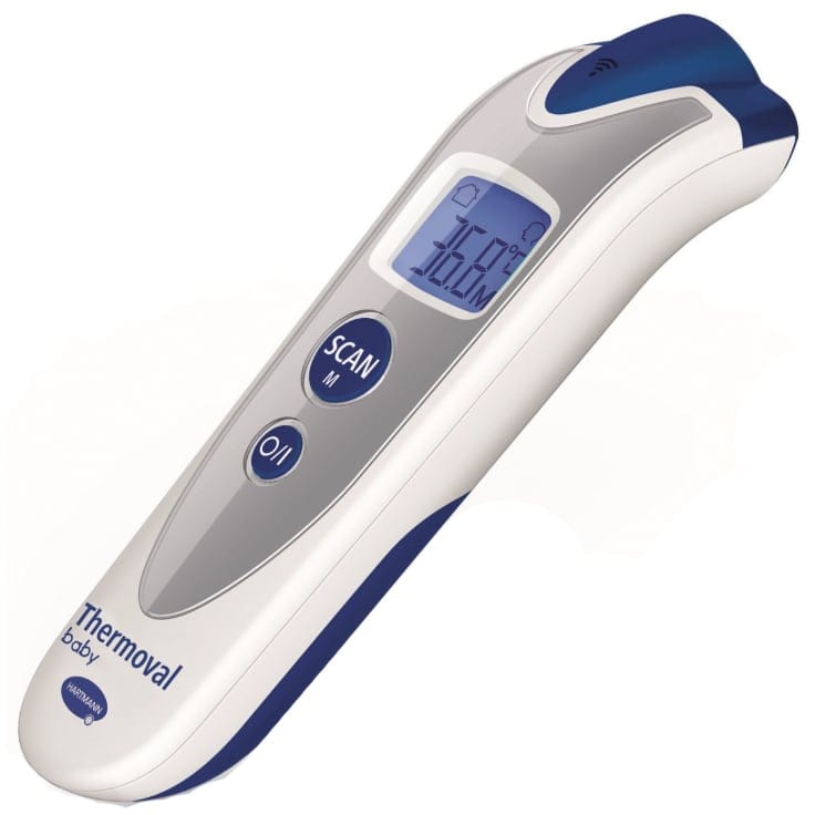 Hartmann Thermoval baby Infrarot Fieberthermometer stressfreie Temperaturmessung