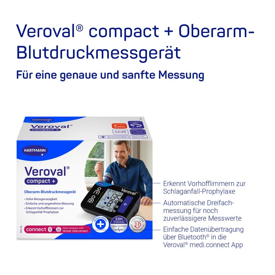 Hartmann Veroval COMPACT Plus Blutdruckmessgerät Oberarm Messung
