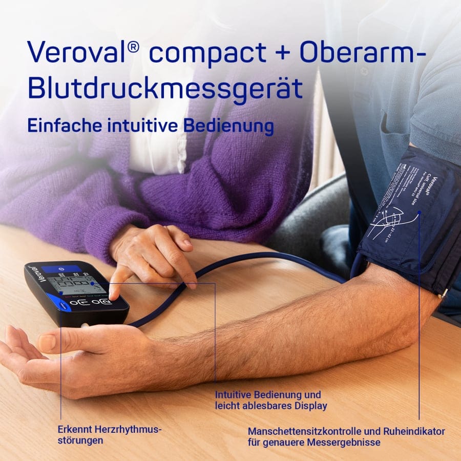Hartmann Veroval COMPACT Plus Blutdruckmessgerät Oberarm Messung