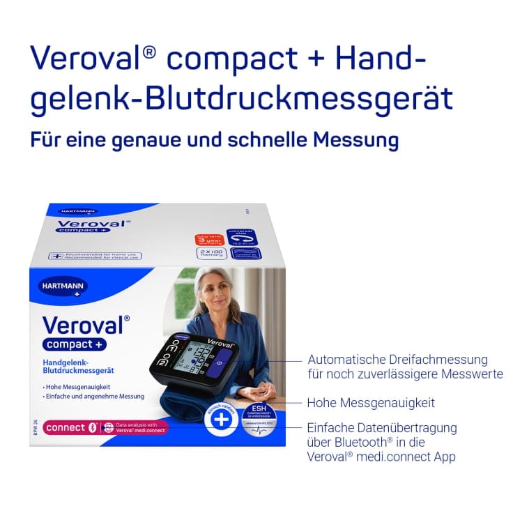 Hartmann Veroval COMPACT Plus Handgelenk Blutdruckmessgerät