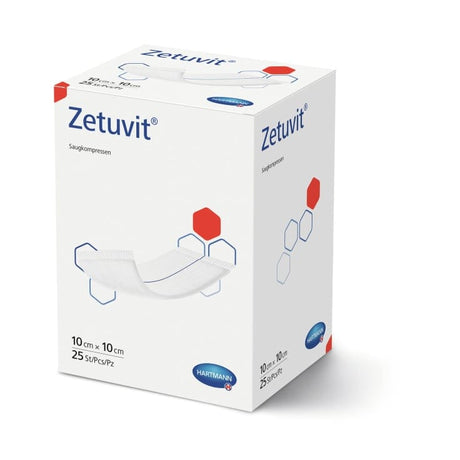 Hartmann Zetuvit Saugkompresse steril 9× 25 Stück Einzel Verpackt