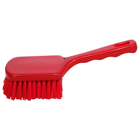 Haug Hygiene Stielbürste mit kurzem Griff rot