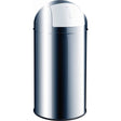 helit Abfallbehälter the dome mit Push-Deckel, 50 Liter edelstahl