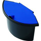 helit Abfalleinsatz the collector mit Deckel, 2 Liter schwarz/blau