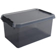 helit Comfort Line Aufbewahrungsbox 6 Liter, grau transparent