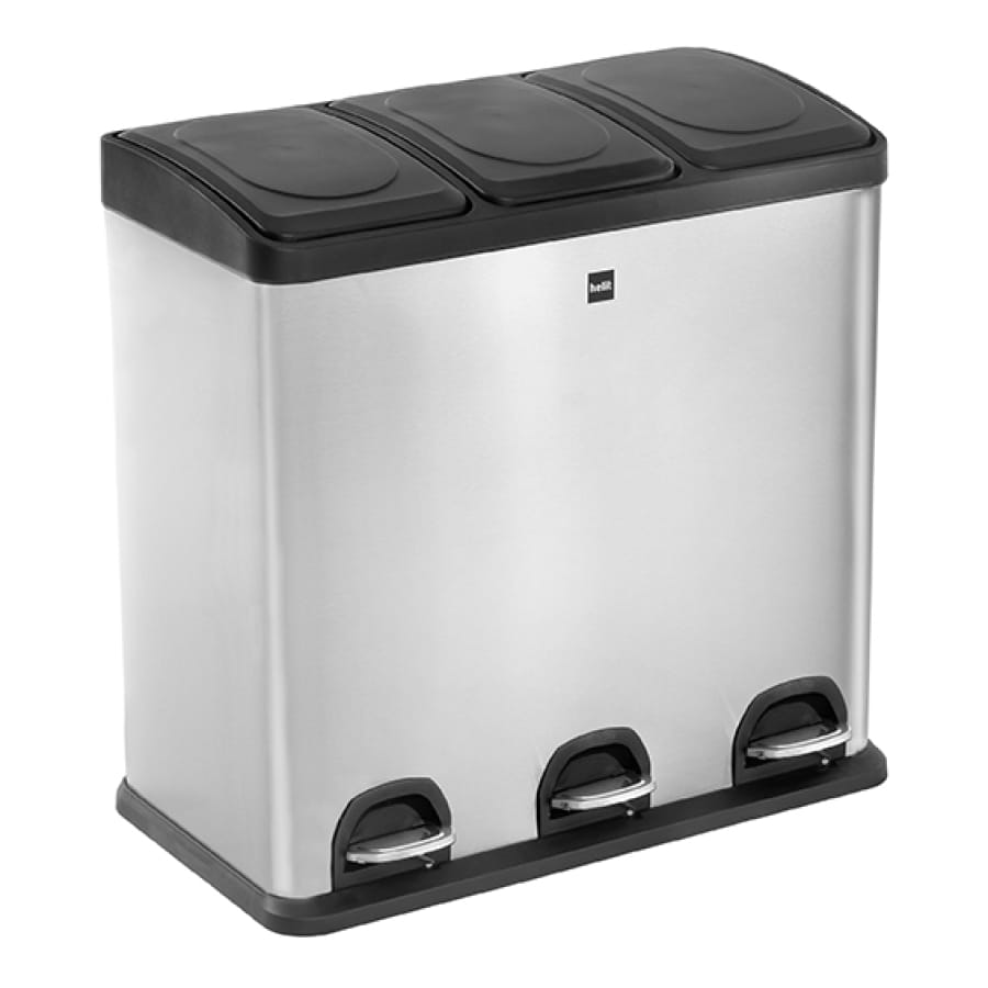 helit Mülltrennsystem the seperator, 3 x 20 Liter, Edelstahl