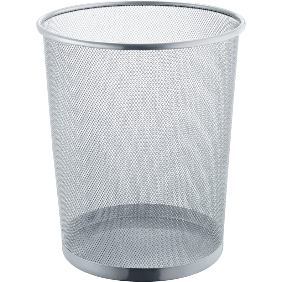 helit Papierkorb the circle network, 15 Liter silber