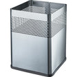 helit Papierkorb the dot mit Lochdekor, 18 Liter edelstahl