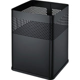 helit Papierkorb the dot mit Lochdekor, 18 Liter schwarz