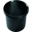 helit Papierkorb the german line mit Streifendesign, 18 Liter schwarz