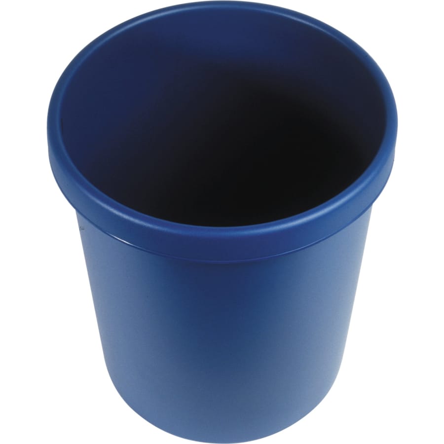 helit Papierkorb the german mit Griffrand, 30 Liter blau