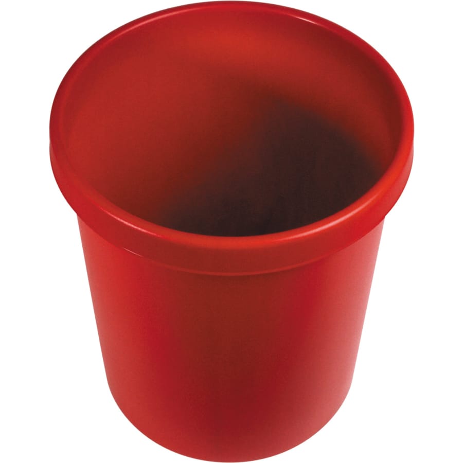 helit Papierkorb the german mit Griffrand, 30 Liter rot