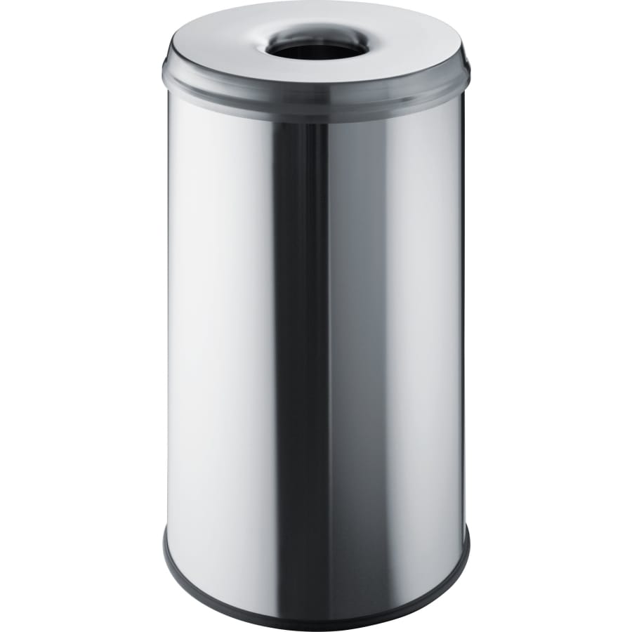 helit Sicherheitspapierkorb the guardian, 50 Liter edelstahl