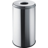 helit Sicherheitspapierkorb the guardian, 50 Liter edelstahl