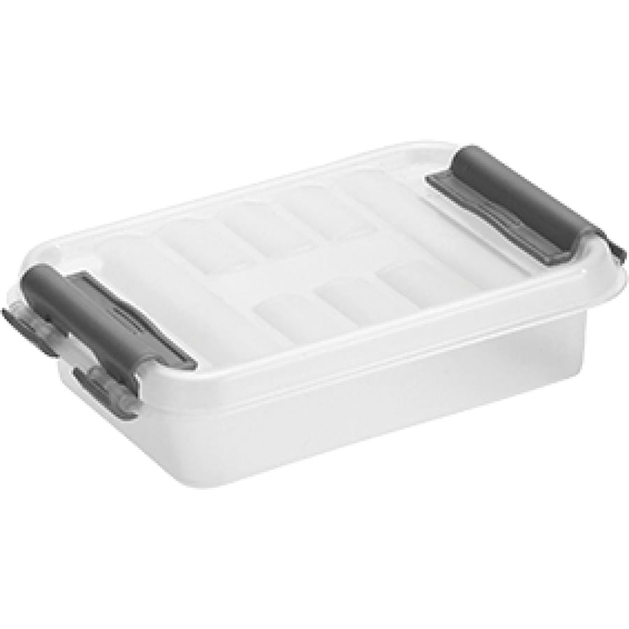 helit the q-line Aufbewahrungsbox mit Deckel, transparent 0,2 Liter