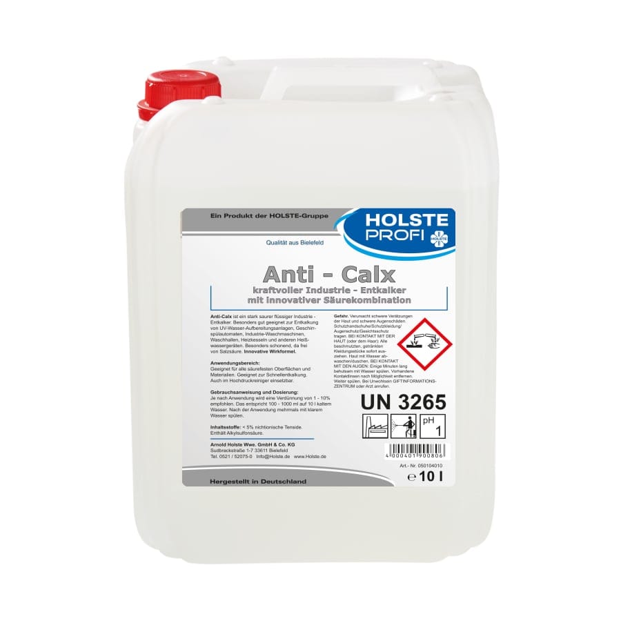 HOLSTE Anti-Calx Profi-Entkalker, Hochkonzentrat 10 l Kanister