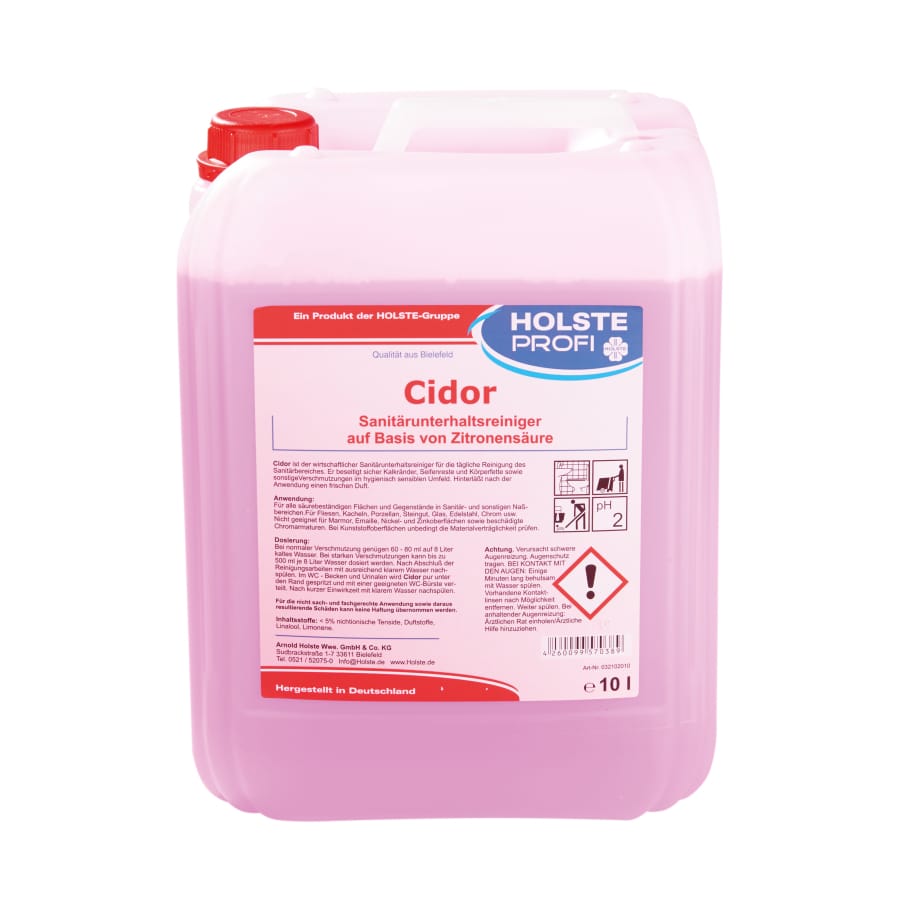 HOLSTE Cidor Sanitärreiniger 10 l Kanister