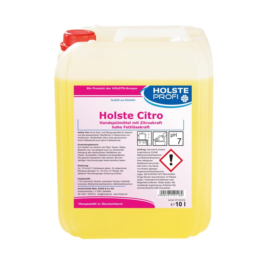 HOLSTE Citro Spülmittel 10 l Kanister