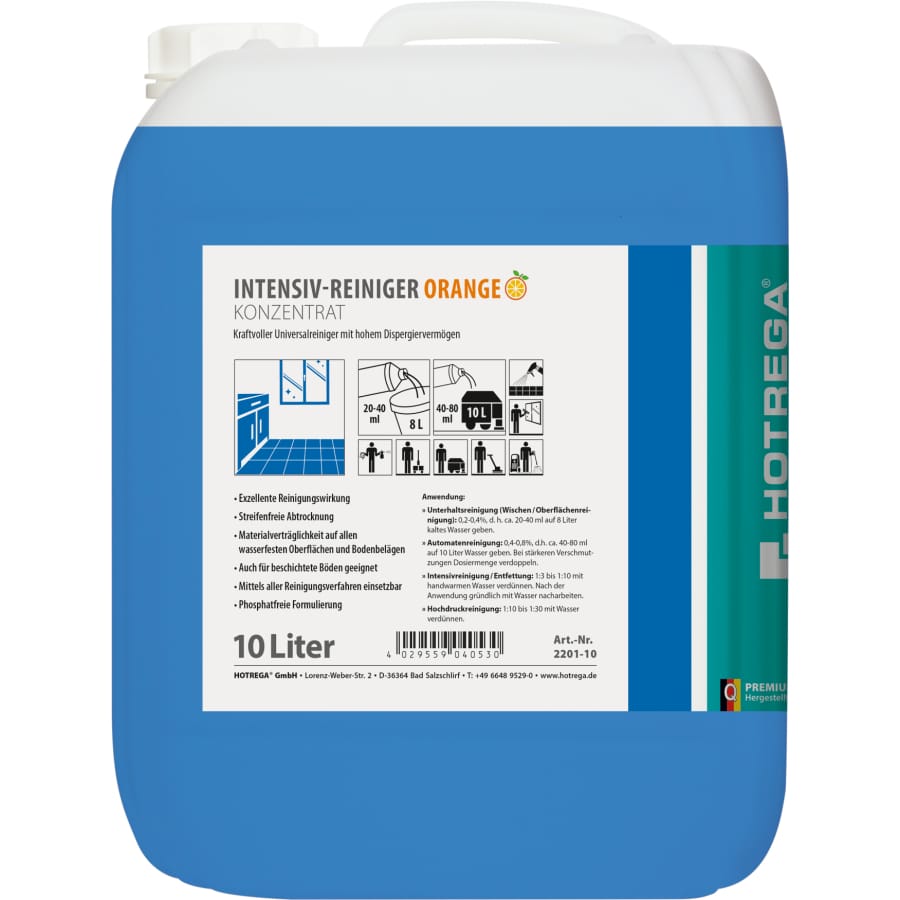 HOTREGA PROFESSIONAL Orange Intensivreiniger 10 Liter Kanister
