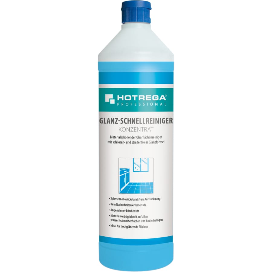 HOTREGA PROFESSIONAL Glanzschnellreiniger 1 Liter Flasche
