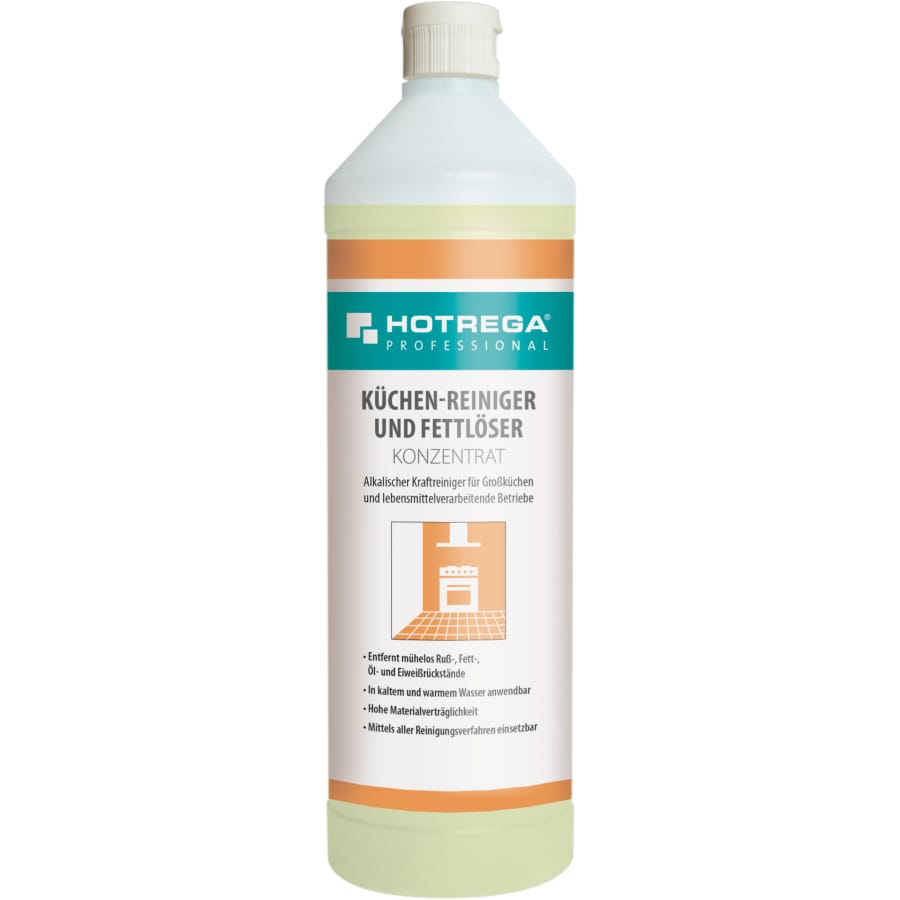 HOTREGA PROFESSIONAL Küchenreiniger und Fettlöser 1 Liter Flasche