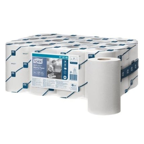 Tork Reflex Papierwischtücher 1-lagig hochsaugfähig 1 Karton = 12 Rollen, weiß, 1-lagig, Länge: 120 m