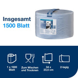 Tork Advanced Wischtuch 420 Großrolle blau