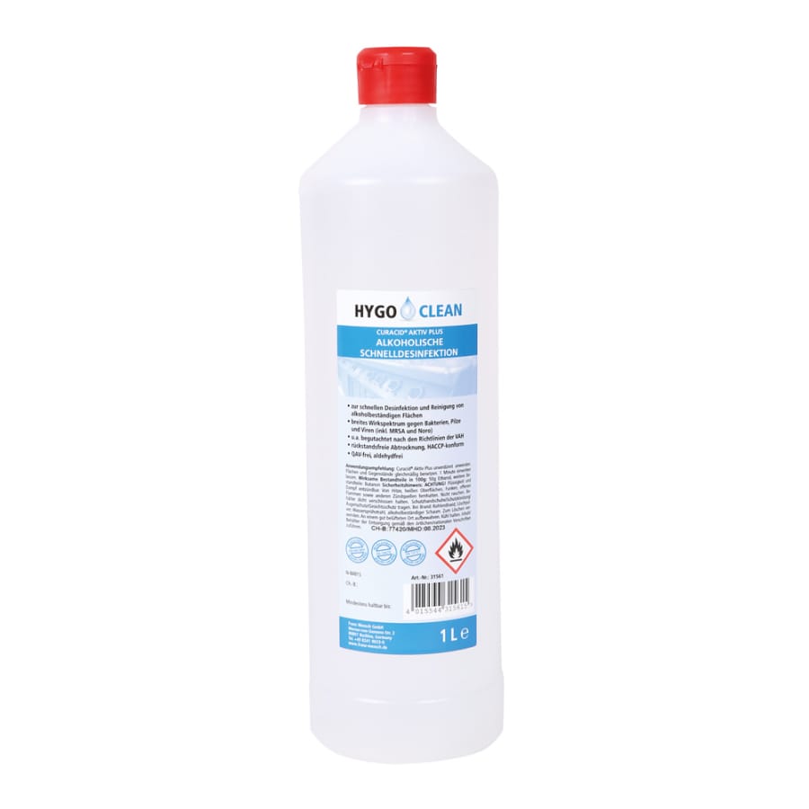 HYGOCLEAN Schnelldesinfektion Curacid Aktiv Plus 1 l Flasche
