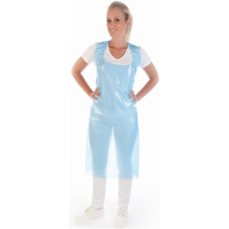 Hygonorm® Einwegschürze PE, auf Rolle - 16 my 1 Rolle (200 Stück), Blau