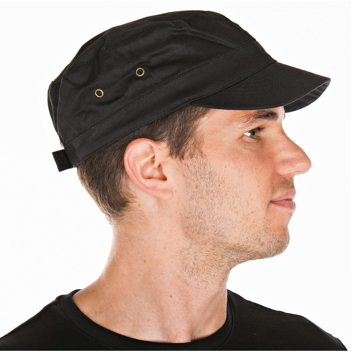 HYGOSTAR® Army Cap Kappe 1 Packung (10 Stück), Schwarz