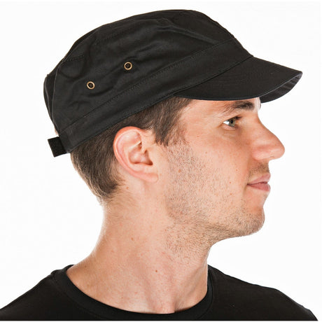 HYGOSTAR® Army Cap Kappe 1 Packung (10 Stück), Schwarz