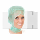 HYGOSTAR® Astrohaube Polypropylen-Vlies 1 Karton (10 Packungen × 1000 Stück), Grün