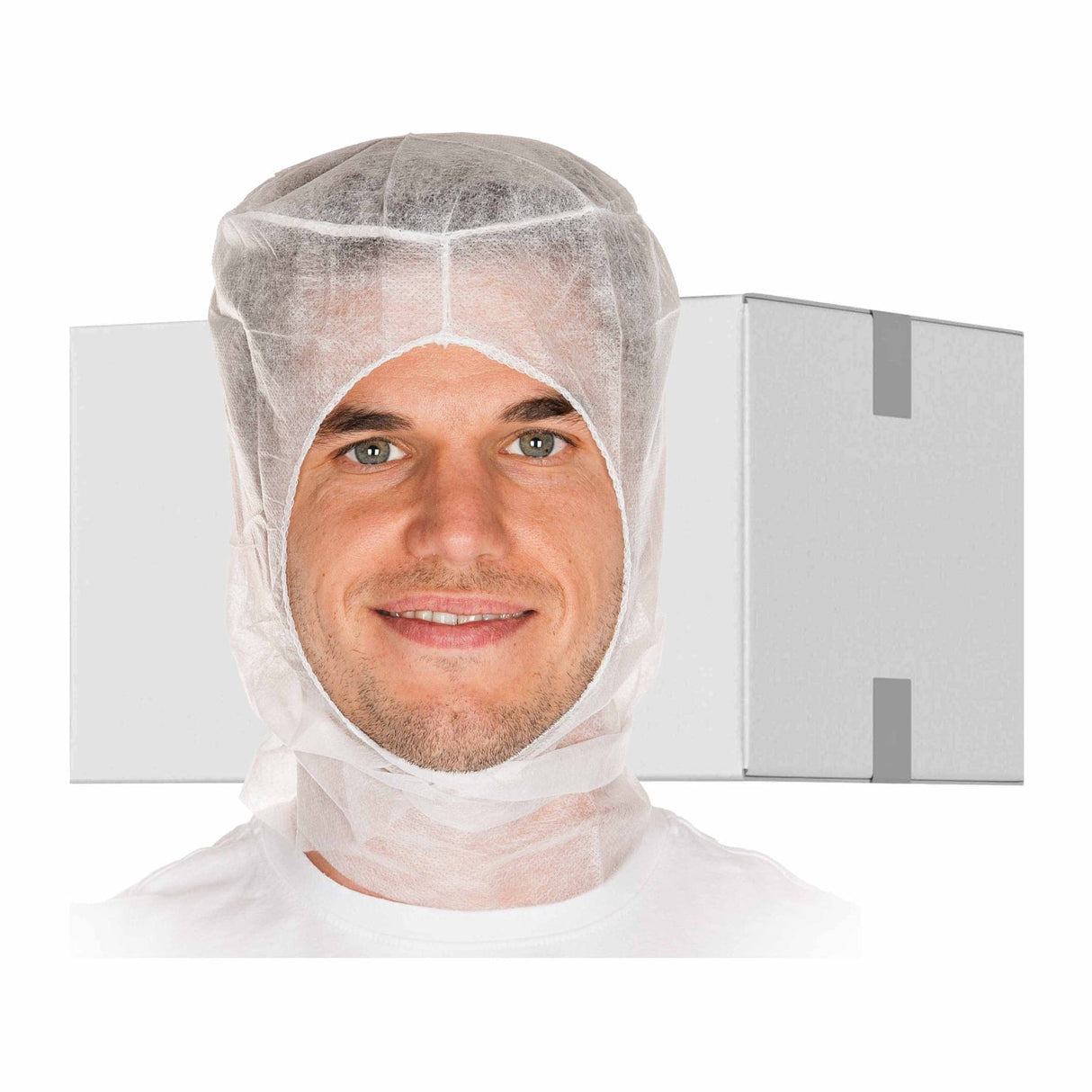 HYGOSTAR® Astrohaube Polypropylen-Vlies 1 Karton (10 Packungen × 1000 Stück), Weiß