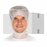 HYGOSTAR® Astrohaube Polypropylen-Vlies 1 Karton (10 Packungen × 1000 Stück), Weiß