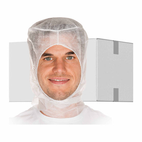HYGOSTAR® Astrohaube Polypropylen-Vlies 1 Karton (10 Packungen × 1000 Stück), Weiß
